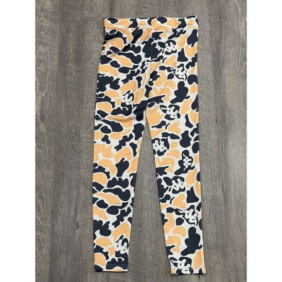 Kappa Authentic Palissa Leggings Grey/Orange All Over Print Size Medium NWT - Picture 2 of 6